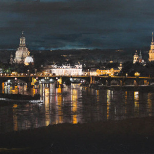 Bild Dresden bei Nacht (Sold)