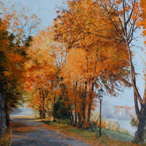 Autumn on the Elbe (Sold)